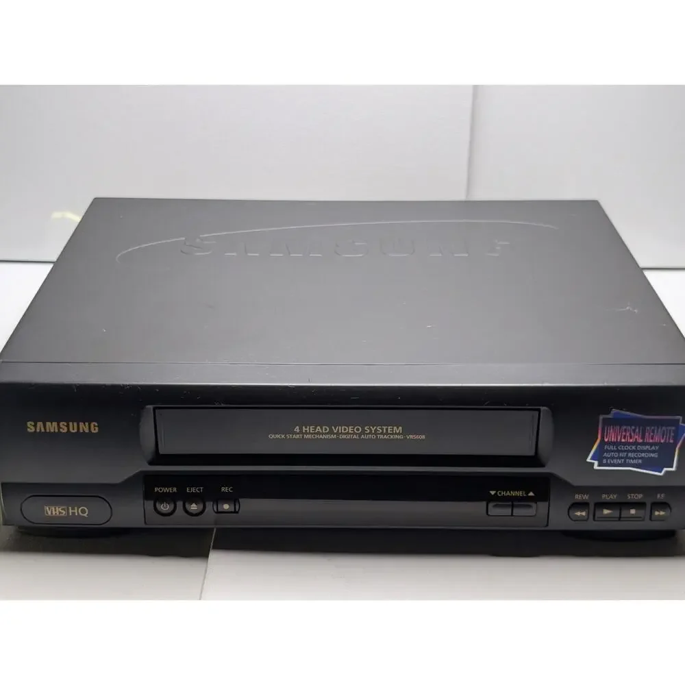 Samsung VR5608 VHS VCR 4 Head Video Cassette RecorderFOR PARTS REPAIR AS-IS